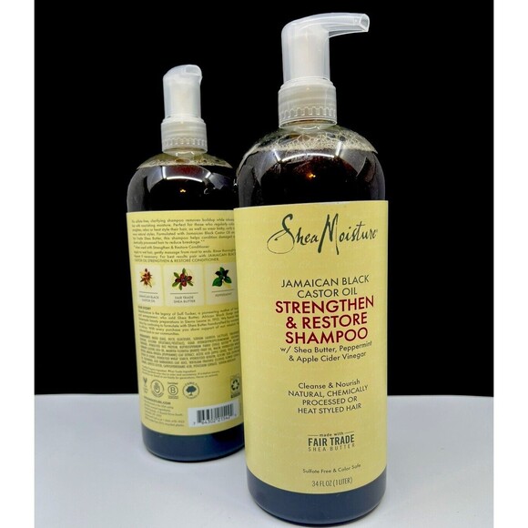 Shea Moisture Jamaican Black Castor Oil Strengthen Shampoo or Conditioner - Picture 2 of 4